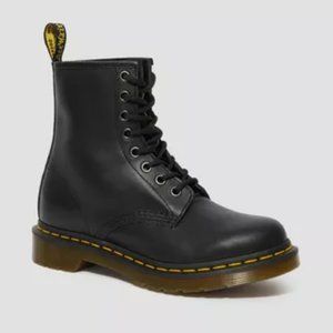 Dr. Martens 1460 W Leather Smooth Black Lace Up Boots | Sz 6